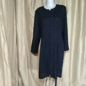 Vintage Debra Michaels black dress size 14P